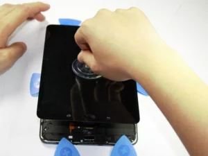بازکردن تبلت سامسونگ تب اس 8 اینچ با پلاستیک آبی