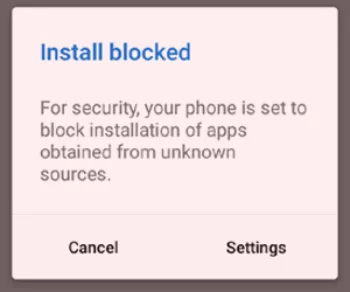 پیام install blocked تبلت نارتب ایرانی