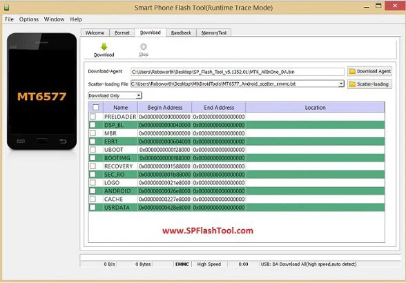 فلش کردن تبلت لنوو با نرم افزار sp flash tool